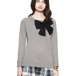 Kate Spade Wool Knit Bow Sweater Dormouse M